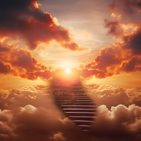 Staircase leading to heavenの素材