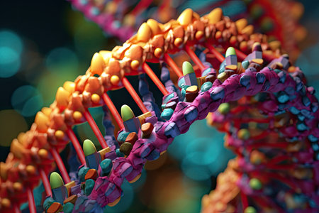 DNA molecule structureの素材