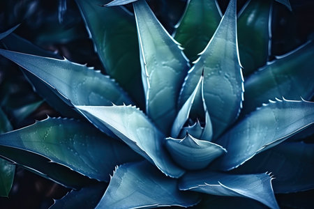 Discover the textured elegance of an agave cactus background, showcasing the intricate patterns that nature effortlessly weavesの素材