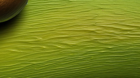 Discover the natural beauty of vibrant green hues with an avocado texture background, celebrating the visual appeal of this beloved fruitの素材