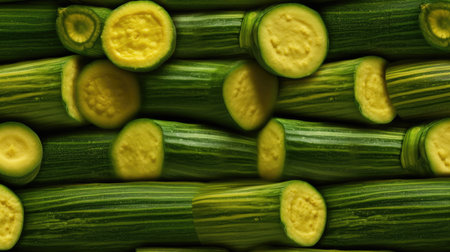 Inspire peace and harmony with a tranquil zucchini texture background, capturing the serenity of green hues and nature's tranquilityの素材