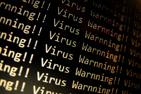 Virus Warningの写真素材