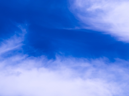 blue sky with cloudsの写真素材