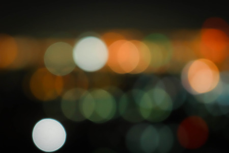 Boken effect,blurred lights of night cityscapeの写真素材