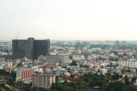 Cityscape from higher place, blurry image used for background.の写真素材
