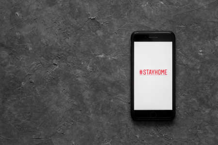 Quarantine and warning, attention, outbreak alert notification on mobile and smart watches devices....