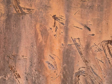 Painted iron surface, rust iron wall. background pattern.