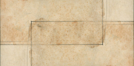 Abstract landscape type, spray watercolor and sepia pencil. Imitation of old parchment. old paper. For backgroundの写真素材