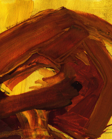 Expression of painting color and brushstroke. Explosive color neon glow. Abstract illustration for backgroundの写真素材