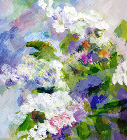 Expression of a blooming garden. Abstract background for designの写真素材