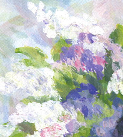 Expression of a blooming garden. Abstract background for designの写真素材