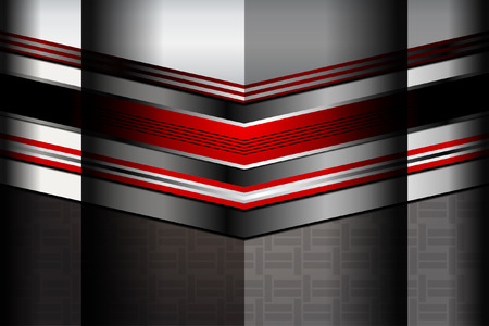 red dark metallic geometric backgrounds, Vector Illustrationのイラスト素材