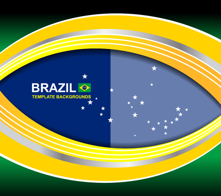 brazil curve template backgrounds, vector illustrationのイラスト素材
