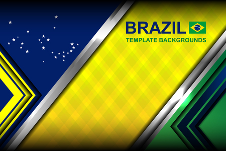 brazil modern template backgrounds, vector illustrationのイラスト素材