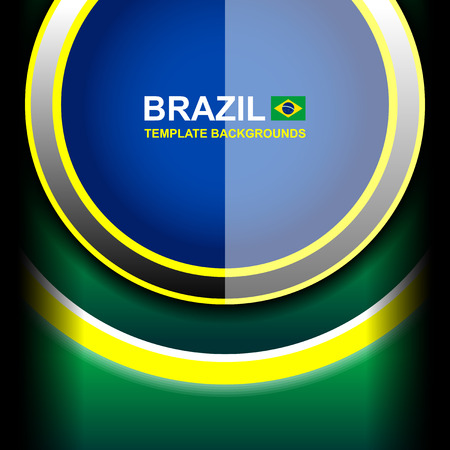 brazil color circle backgrounds, vector illustrationのイラスト素材