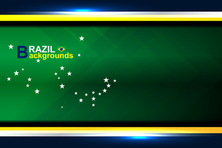 abstract banner brazil backgrounds, vector illustrationのイラスト素材