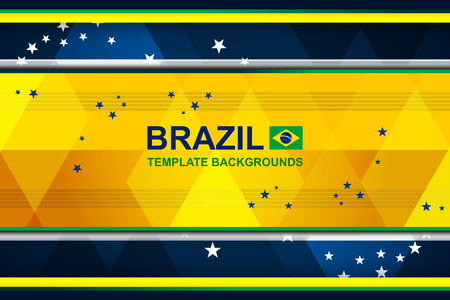 brazil geometric backgrounds design, vector illustrationのイラスト素材