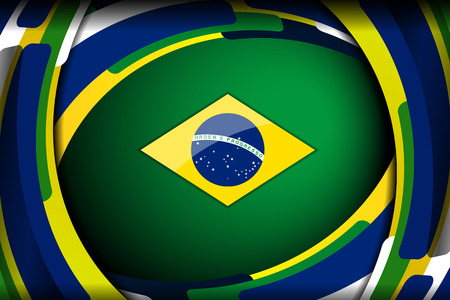 brazil wave color backgrounds, vector illustrationのイラスト素材
