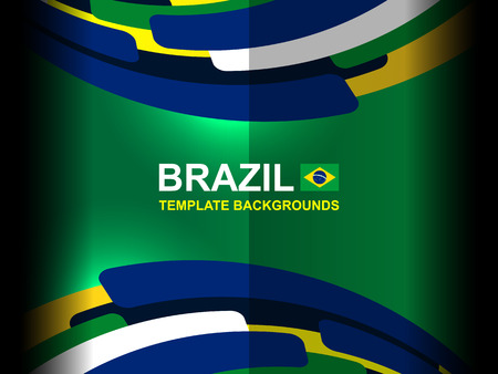 brazil template color backgrounds, vector illustrationのイラスト素材