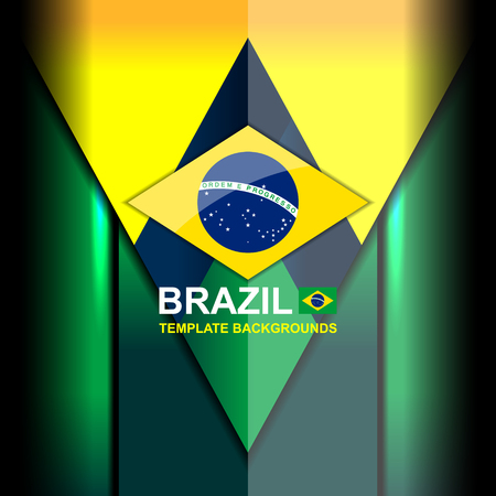 brazil color backgrounds design, vector illustrationのイラスト素材
