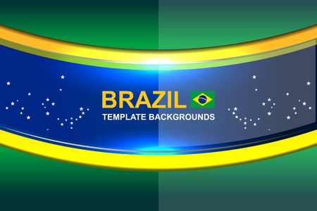 brazil backgrounds modern design, vector illustrationのイラスト素材