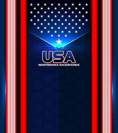 american independence backgrounds, vector illustrationのイラスト素材