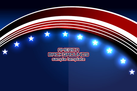 american curve template independence, vector illustrationのイラスト素材