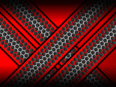 abstract background with metallic texture designs, Vector Illustrationのイラスト素材