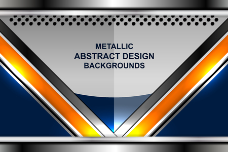 abstract metal backgrounds design, Vector Illustrationのイラスト素材