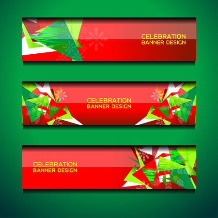 Christmas and New Year banners background design, vector illustrationのイラスト素材