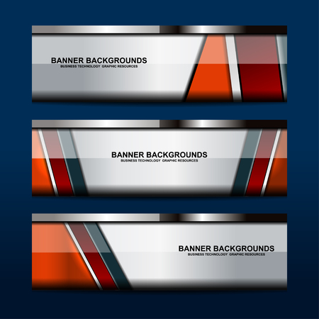 Business Banners Template Design, vector illustrationのイラスト素材