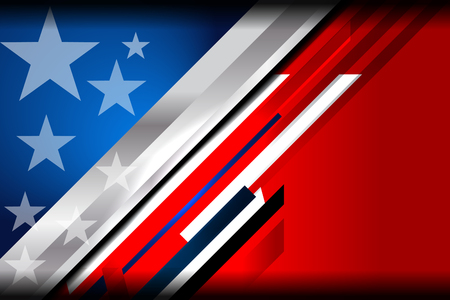 american flag color backgrounds, vector illustrationのイラスト素材