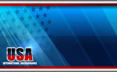 american flag backgrounds template, vector illustrationのイラスト素材
