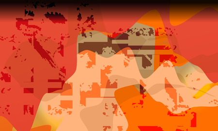 Grunge texture template and abstract with space for text, illustration wavy linesのイラスト素材