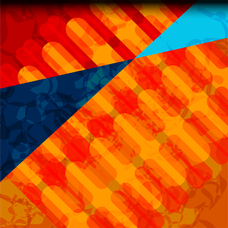 Grunge texture template and abstract with space for text, blue and orange illustrationのイラスト素材