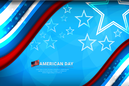 USA background for independence, veterans, labor, memorial day and other events, Vector illustration Designのイラスト素材