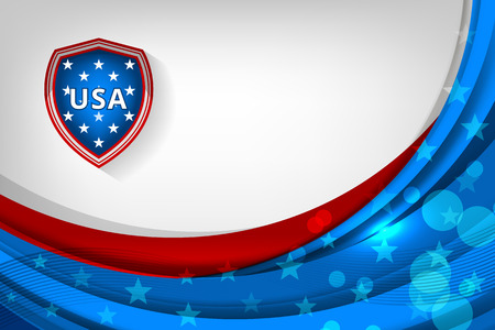 Flag of USA background for independence, veterans, memorial day and other events, Vector illustration Designのイラスト素材
