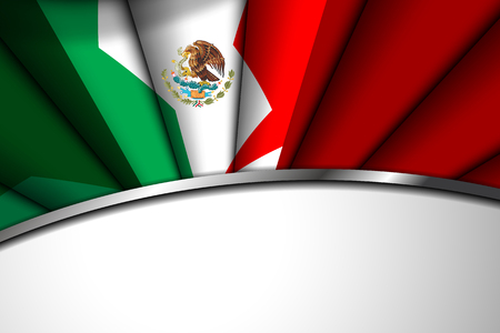Mexico flag background for Independence Day and other events, Vector illustrationのイラスト素材