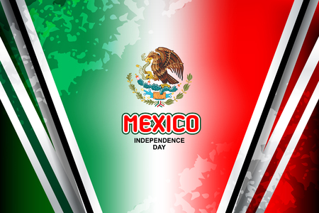 Mexico flag background for Independence Day and other events, Vector illustrationのイラスト素材