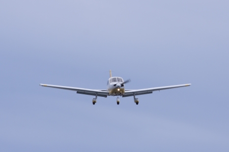 Small plane on approach 