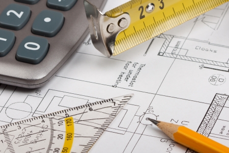 Building plans conceptの写真素材