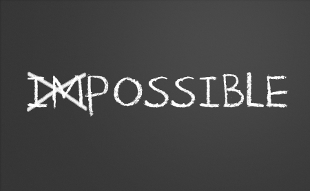Changing impossible into possible on a chalkboard