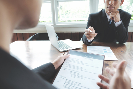 Business situation, job interview concept.の写真素材