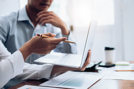 Business team present. Investor working new startup project. Finance meeting.の写真素材