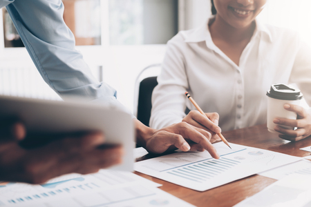 Business team present. Investor working new startup project. Finance meeting.の写真素材