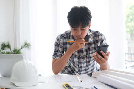 Architectural building design and construction plans.