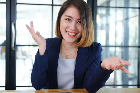 Portrait of beautiful and smart.の写真素材