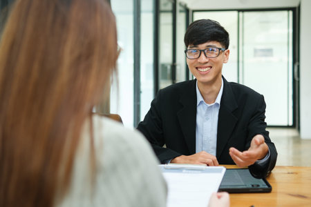 Business, job interview concept.の写真素材