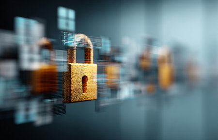 Cyber security online data protection technology innovation user private data security encryption.