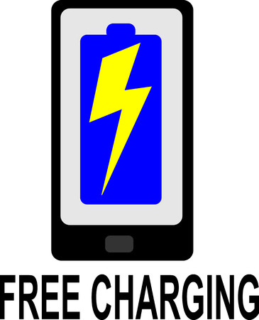 free charging signのイラスト素材